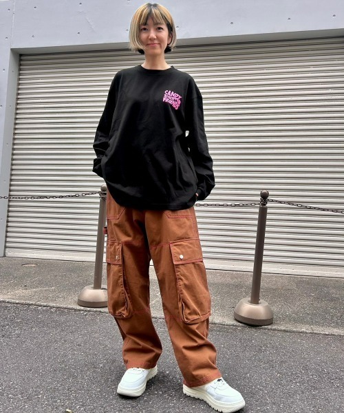 Candy Stripper（キャンディストリッパー）の「CANDYSTRIPPER FRIENDS L/S Tシャツ（Tシャツ/カットソー・レディース・ブラック/オフホワイト・2）」の6枚目の写真