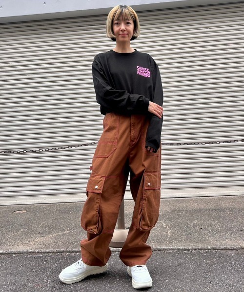 Candy Stripper（キャンディストリッパー）の「CANDYSTRIPPER FRIENDS L/S Tシャツ（Tシャツ/カットソー・レディース・ブラック/オフホワイト・2）」の7枚目の写真