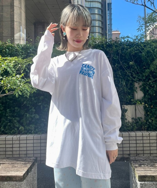 Candy Stripper（キャンディストリッパー）の「CANDYSTRIPPER FRIENDS L/S Tシャツ（Tシャツ/カットソー・レディース・ブラック/オフホワイト・2）」の19枚目の写真
