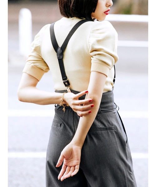 jouetie（ジュエティ）の「ジャカードロゴニット【サマーニット】（ニット/セーター・レディース・ブラック/レッド/ブルー/アイボリー・MEDIUM）」の18枚目の写真