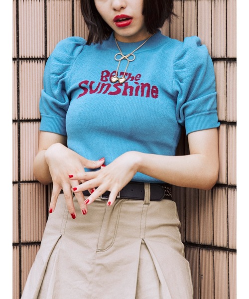 jouetie（ジュエティ）の「ジャカードロゴニット【サマーニット