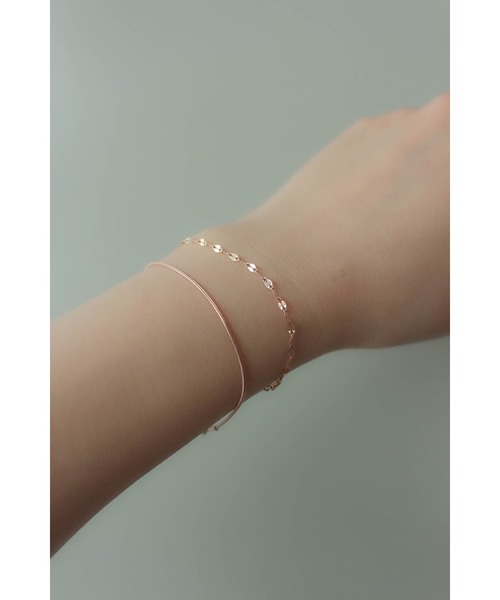 ebine(エビネ)の「1mm Simple Bracelet 金属アレルギー対応 サージカルステンレス(ブレスレット・レディース・ゴールド/シルバー/ピンクゴールド・FREE)」の13枚目の写真