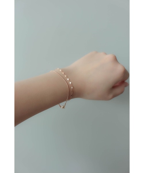 ebine(エビネ)の「1mm Simple Bracelet 金属アレルギー対応 サージカルステンレス(ブレスレット・レディース・ゴールド/シルバー/ピンクゴールド・FREE)」の7枚目の写真