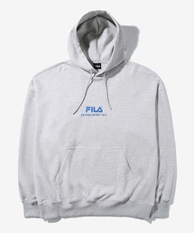 FILA ロゴプリント 裏毛オーバーサイズプルパーカー