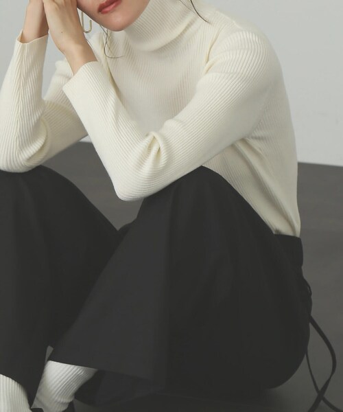 FREE'S MART（フリーズマート）の「◆タートルネックリブニット（ニット/セーター・レディース・ピンク/ホワイト/ブラック/ホワイト系その他/ブルー/ライトグリーン/パープル・FREE）」の19枚目の写真