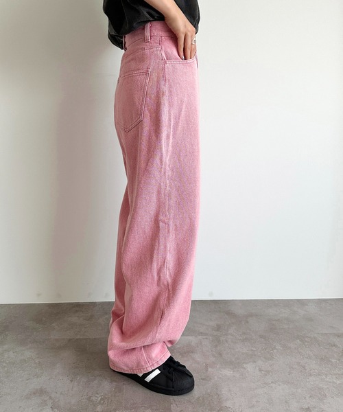 apres jour mignon(アプレジュールミニョン)の「ケミカルストレートパンツ【ZOZOTOWN限定アイテム】(デニムパンツ・レディース・ベージュ/ピンク/ブラック・LARGE/MEDIUM/SMALL/X-LARGE)」の19枚目の写真