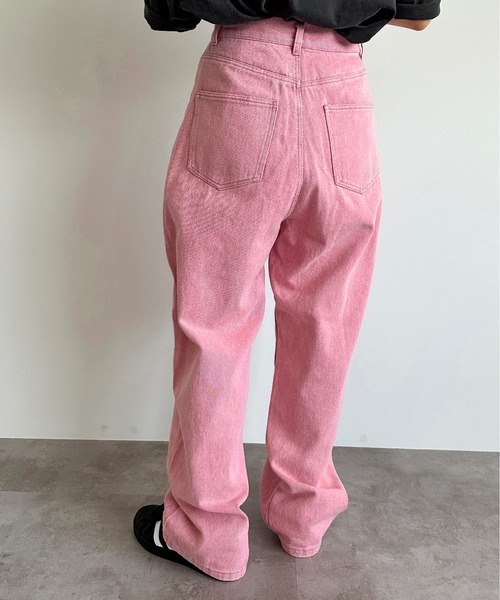apres jour mignon(アプレジュールミニョン)の「ケミカルストレートパンツ【ZOZOTOWN限定アイテム】(デニムパンツ・レディース・ベージュ/ピンク/ブラック・LARGE/MEDIUM/SMALL/X-LARGE)」の20枚目の写真