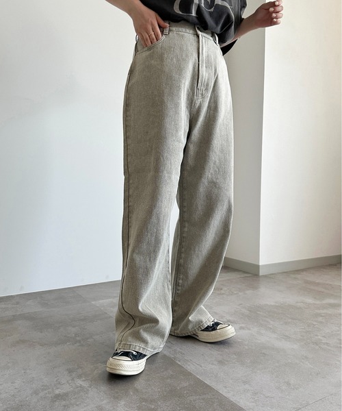 apres jour mignon(アプレジュールミニョン)の「ケミカルストレートパンツ【ZOZOTOWN限定アイテム】(デニムパンツ・レディース・ベージュ/ピンク/ブラック・LARGE/MEDIUM/SMALL/X-LARGE)」の10枚目の写真