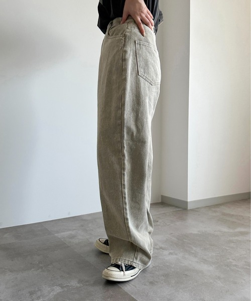 apres jour mignon(アプレジュールミニョン)の「ケミカルストレートパンツ【ZOZOTOWN限定アイテム】(デニムパンツ・レディース・ベージュ/ピンク/ブラック・LARGE/MEDIUM/SMALL/X-LARGE)」の11枚目の写真