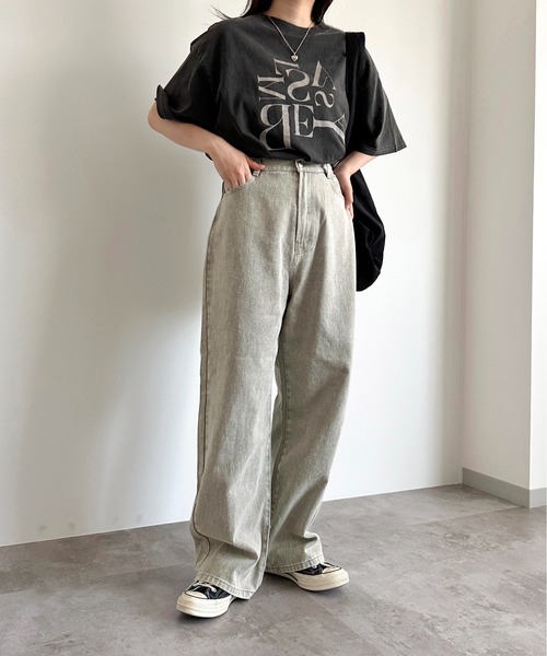 セール】ケミカルストレートパンツ【ZOZOTOWN限定アイテム】（デニム