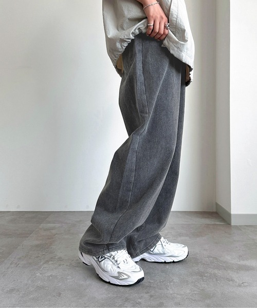 apres jour mignon(アプレジュールミニョン)の「ケミカルストレートパンツ【ZOZOTOWN限定アイテム】(デニムパンツ・レディース・ベージュ/ピンク/ブラック・LARGE/MEDIUM/SMALL/X-LARGE)」の8枚目の写真