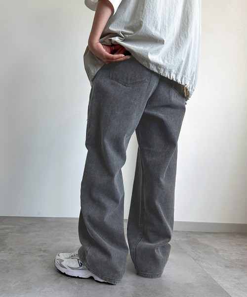 apres jour mignon(アプレジュールミニョン)の「ケミカルストレートパンツ【ZOZOTOWN限定アイテム】(デニムパンツ・レディース・ベージュ/ピンク/ブラック・LARGE/MEDIUM/SMALL/X-LARGE)」の7枚目の写真