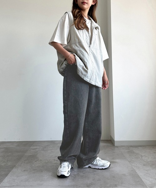 apres jour mignon(アプレジュールミニョン)の「ケミカルストレートパンツ【ZOZOTOWN限定アイテム】(デニムパンツ・レディース・ベージュ/ピンク/ブラック・LARGE/MEDIUM/SMALL/X-LARGE)」の6枚目の写真