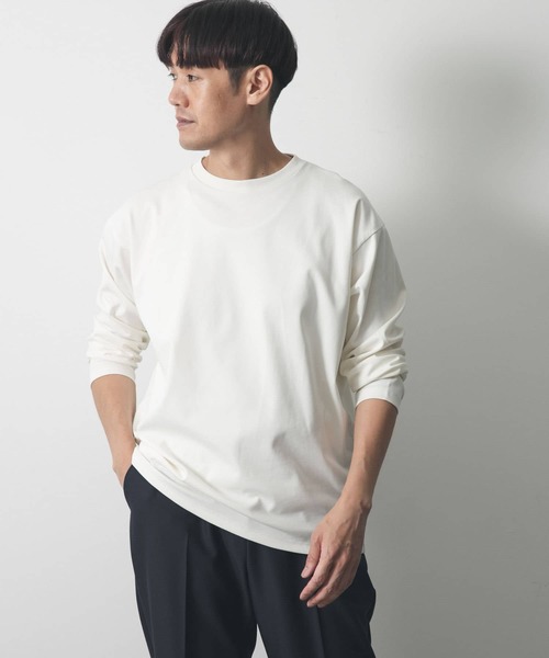 URBAN RESEARCH DOORS（アーバンリサーチドアーズ）の「ドレスポンチロングスリーブTシャツ（Tシャツ/カットソー・メンズ・チャコールグレー/ブルー/モカ/オフホワイト・LARGE/MEDIUM）」の5枚目の写真