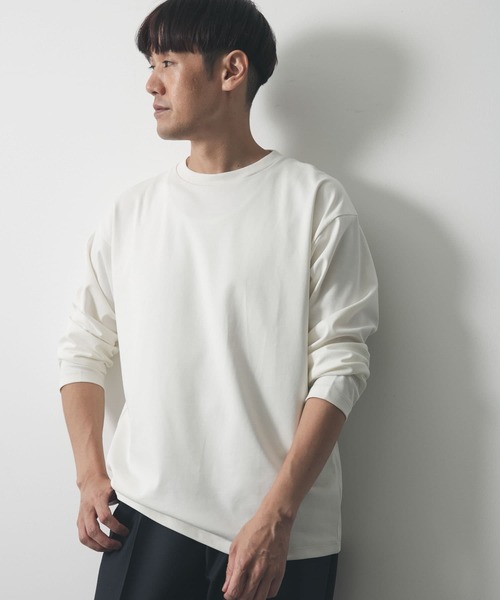 URBAN RESEARCH DOORS（アーバンリサーチドアーズ）の「ドレスポンチロングスリーブTシャツ（Tシャツ/カットソー・メンズ・チャコールグレー/ブルー/モカ/オフホワイト・LARGE/MEDIUM）」の6枚目の写真