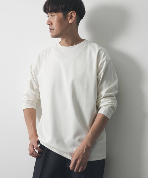 URBAN RESEARCH DOORS（アーバンリサーチドアーズ）の「ドレスポンチロングスリーブTシャツ（Tシャツ/カットソー・メンズ・チャコールグレー/ブルー/モカ/オフホワイト・LARGE/MEDIUM）」の7枚目の写真