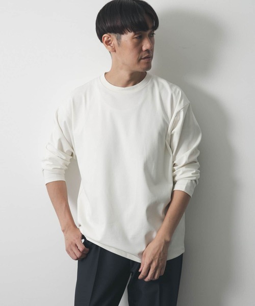 URBAN RESEARCH DOORS（アーバンリサーチドアーズ）の「ドレスポンチロングスリーブTシャツ（Tシャツ/カットソー・メンズ・チャコールグレー/ブルー/モカ/オフホワイト・LARGE/MEDIUM）」の8枚目の写真