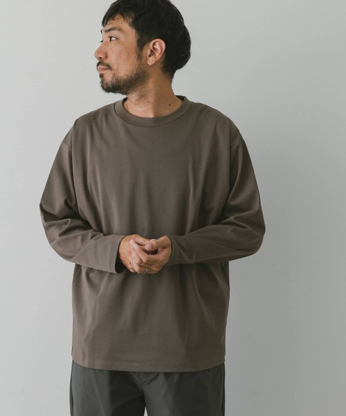 URBAN RESEARCH DOORS（アーバンリサーチドアーズ）の「ドレスポンチロングスリーブTシャツ（Tシャツ/カットソー・メンズ・チャコールグレー/ブルー/モカ/オフホワイト・LARGE/MEDIUM）」の12枚目の写真