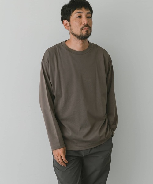 URBAN RESEARCH DOORS（アーバンリサーチドアーズ）の「ドレスポンチロングスリーブTシャツ（Tシャツ/カットソー・メンズ・チャコールグレー/ブルー/モカ/オフホワイト・LARGE/MEDIUM）」の13枚目の写真