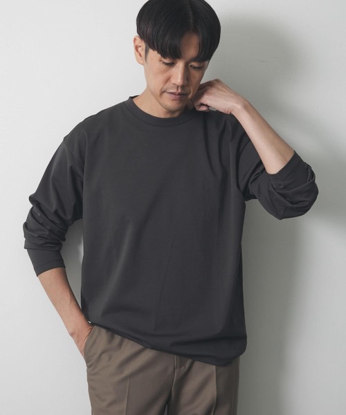 URBAN RESEARCH DOORS（アーバンリサーチドアーズ）の「ドレスポンチロングスリーブTシャツ（Tシャツ/カットソー・メンズ・チャコールグレー/ブルー/モカ/オフホワイト・LARGE/MEDIUM）」の17枚目の写真