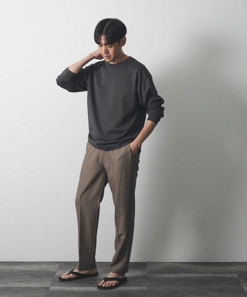 URBAN RESEARCH DOORS（アーバンリサーチドアーズ）の「ドレスポンチロングスリーブTシャツ（Tシャツ/カットソー・メンズ・チャコールグレー/ブルー/モカ/オフホワイト・LARGE/MEDIUM）」の19枚目の写真