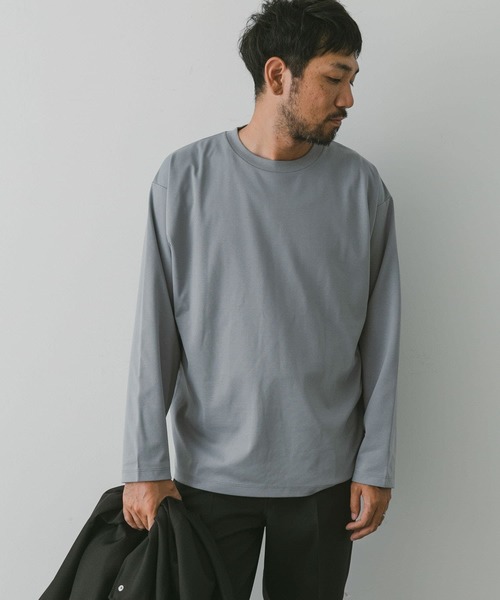 URBAN RESEARCH DOORS（アーバンリサーチドアーズ）の「ドレスポンチロングスリーブTシャツ（Tシャツ/カットソー・メンズ・チャコールグレー/ブルー/モカ/オフホワイト・LARGE/MEDIUM）」の21枚目の写真