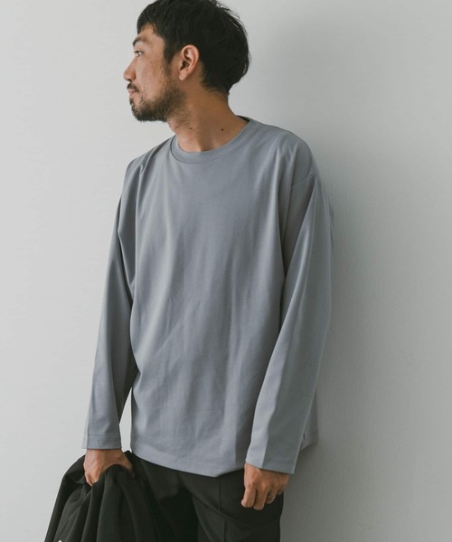URBAN RESEARCH DOORS（アーバンリサーチドアーズ）の「ドレスポンチロングスリーブTシャツ（Tシャツ/カットソー・メンズ・チャコールグレー/ブルー/モカ/オフホワイト・LARGE/MEDIUM）」の22枚目の写真