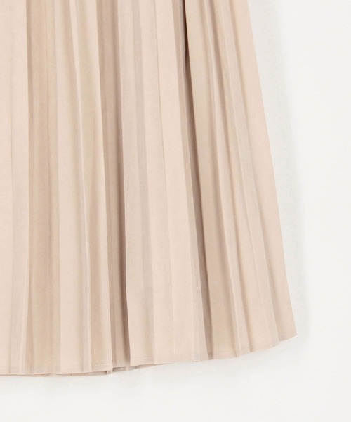 NICOLE white(ニコルホワイト)の「エステルピーチ起毛プリーツスカート(スカート・レディース・オフホワイト/ブラック・FREE)」の7枚目の写真