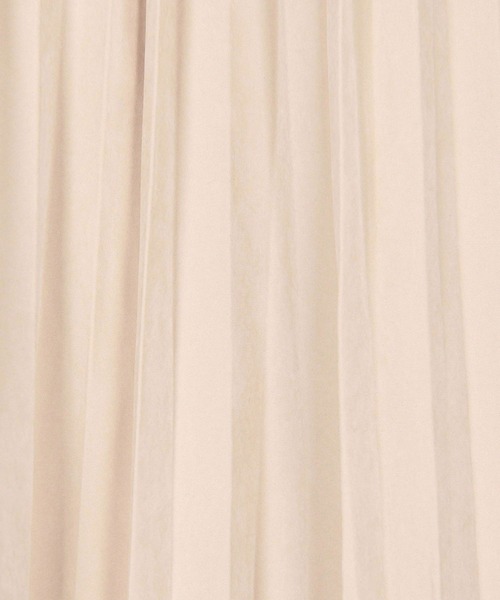 NICOLE white(ニコルホワイト)の「エステルピーチ起毛プリーツスカート(スカート・レディース・オフホワイト/ブラック・FREE)」の8枚目の写真