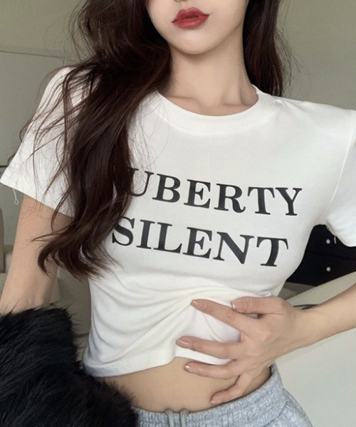 Vipoa(ヴィポア)の「PUBERTYコンパクトTシャツ(Tシャツ/カットソー・レディース・ブラック/ホワイト・FREE)」の8枚目の写真