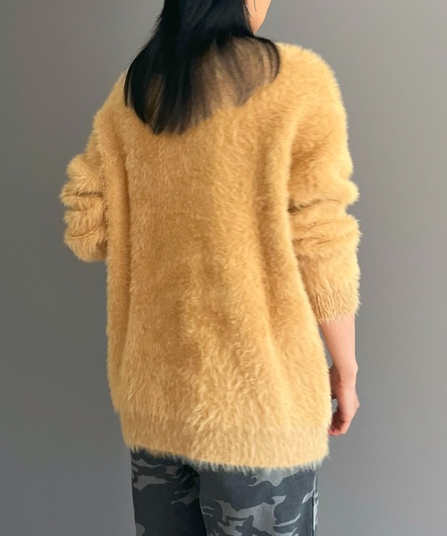 Jewelobe(ジュエローブ)の「オーバーサイズシャギーニット(ニット/セーター・レディース・ベージュ/グレー/ピンク/ホワイト・FREE)」の8枚目の写真