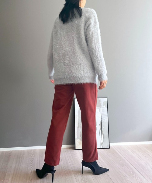 Jewelobe(ジュエローブ)の「オーバーサイズシャギーニット(ニット/セーター・レディース・ベージュ/グレー/ピンク/ホワイト・FREE)」の18枚目の写真