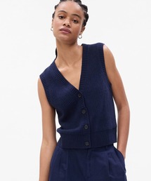 GAP | CashSoft カシミヤタッチ リブ セーターベスト(ベスト)