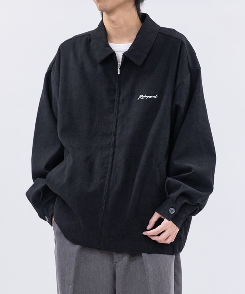 Red Cap Girl（レッドキャプガール）の「【a-r】〔Red Cap Girl/レッドキャップガール〕モールスキン バック刺繍 ハリントンジャケット スイングトップ（ブルゾン・メンズ・チャコールグレー/ブルー/アイボリー/ブラック・LARGE/MEDIUM）」の22枚目の写真