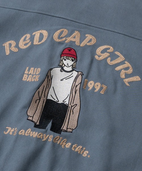 Red Cap Girl（レッドキャプガール）の「【a-r】〔Red Cap Girl/レッドキャップガール〕モールスキン バック刺繍 ハリントンジャケット スイングトップ（ブルゾン・メンズ・チャコールグレー/ブルー/アイボリー/ブラック・LARGE/MEDIUM）」の10枚目の写真