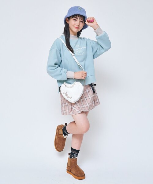 algy（アルジー）の「厚底サイドゴアムートン風ブーツ（ブーツ・キッズ・キャメル/ブラック・21/20/22/23）」の7枚目の写真