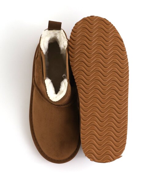 algy（アルジー）の「厚底サイドゴアムートン風ブーツ（ブーツ・キッズ・キャメル/ブラック・21/20/22/23）」の9枚目の写真