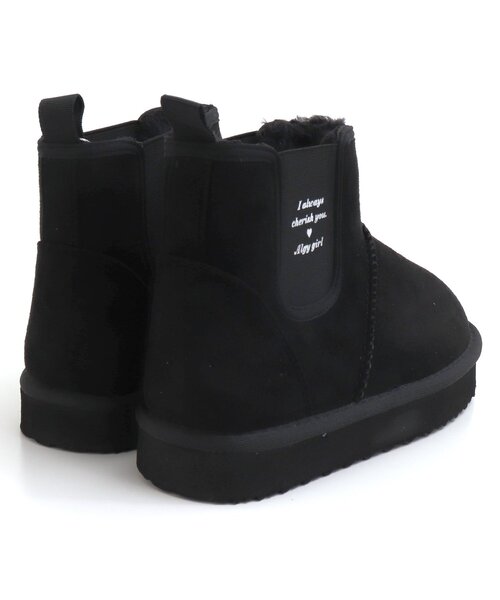 algy（アルジー）の「厚底サイドゴアムートン風ブーツ（ブーツ・キッズ・キャメル/ブラック・21/20/22/23）」の11枚目の写真