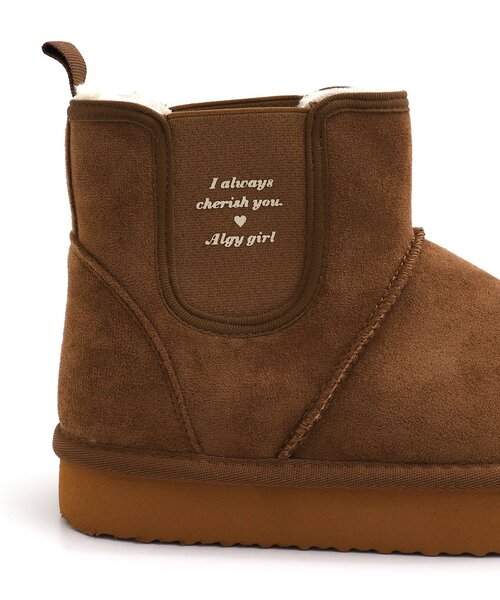 algy（アルジー）の「厚底サイドゴアムートン風ブーツ（ブーツ・キッズ・キャメル/ブラック・21/20/22/23）」の15枚目の写真