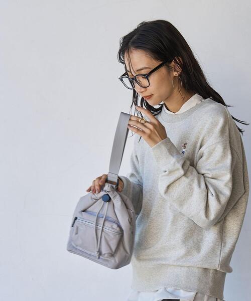 coen（コーエン）の「2WAY中綿キンチャクバッグ（トートバッグ・レディース・ライトグレー/ブラック/オリーブ・FREE）」の6枚目の写真