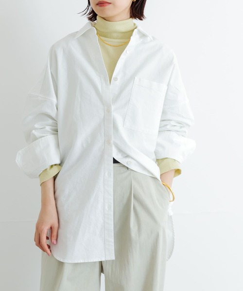 URBAN RESEARCH（アーバンリサーチ）の「『UR TECH』裏起毛タートルネックカットソー（Tシャツ/カットソー・レディース・ベージュ系その他/チャコールグレー/グリーン系その他/ブルー/オフホワイト・FREE）」の15枚目の写真