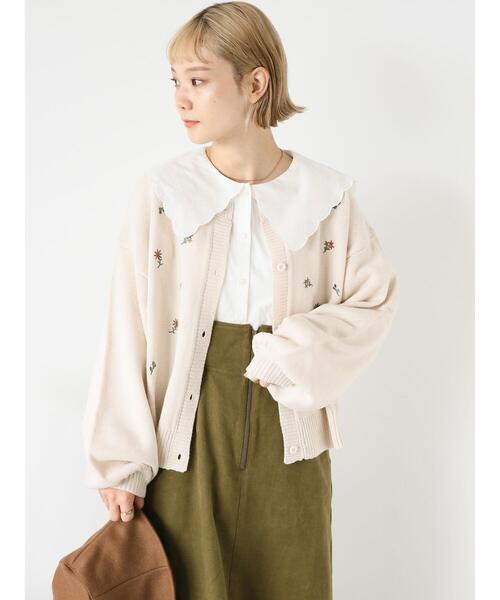 ehka sopo（エヘカソポ）の「飛び刺繍カーディガン（カーディガン