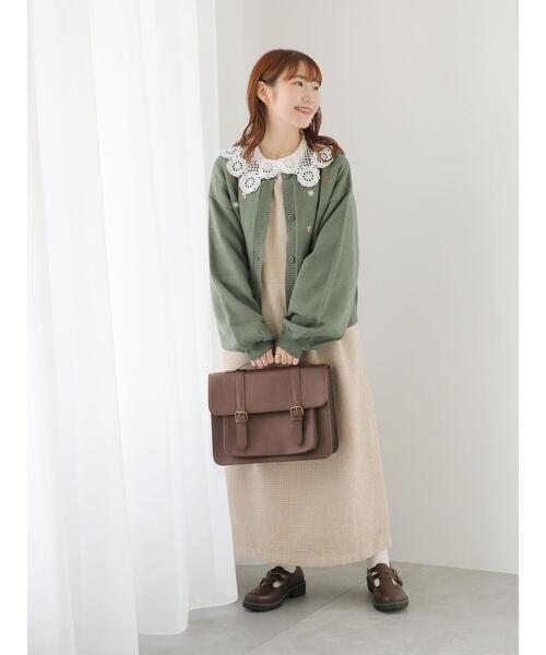 ehka sopo（エヘカソポ）の「飛び刺繍カーディガン（カーディガン/ボレロ・レディース・キナリ/グリーン/モカ・F）」の20枚目の写真