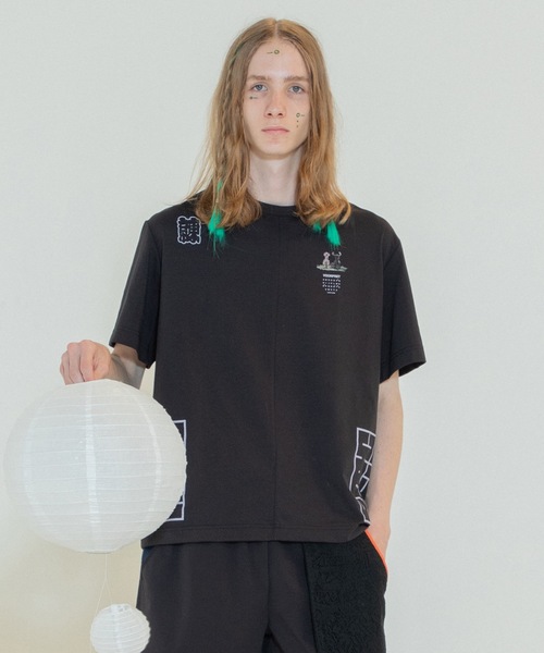 STOF(ストフ)の「Happi Tee(Tシャツ/カットソー・メンズ・アイボリー/ピンク/ブラック・S/M)」の1枚目の写真