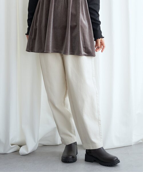 LBC(エルビーシー)の「起毛ヘリンボンコージータックパンツ(その他パンツ・レディース・オフホワイト/チャコールグレー/ダークオリーブ・L/M)」の19枚目の写真