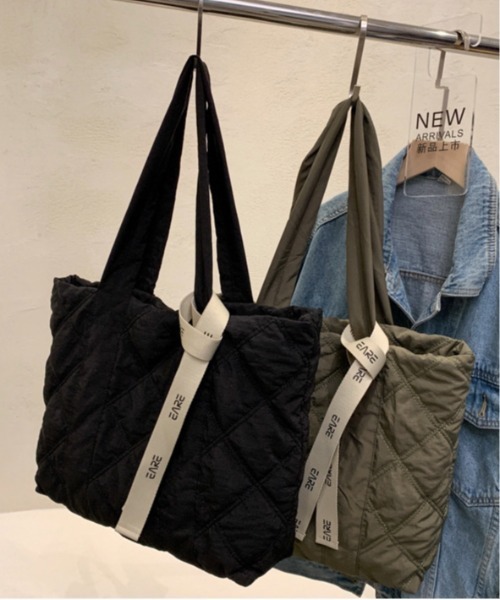 Burner(バーナー)の「【OKUOKU Recommend Select】キルティング トートバッグ oku-bag-665992066505-26 U(トートバッグ・レディース・カーキ/オレンジ/アイボリー/チャコールグレー/ブラック/マスタード・FREE)」の21枚目の写真