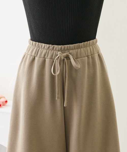 nissen(ニッセン)の「裏起毛ガウチョパンツ(その他パンツ・レディース・杢グレー/ブラック/カーキ/モカ・M/L/LL/S)」の21枚目の写真