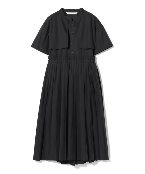 Ray BEAMS（レイビームス）の「Ray BEAMS / ヨーク レイヤー ハーフスリーブ プリーツ ワンピース（ワンピース・レディース・ライトブルー/ベージュ/ブラック・ONE SIZE）」の17枚目の写真