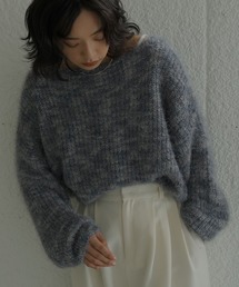 hellam（へラム）の「ミックスカラーシャギーニット（ニット/セーター）」