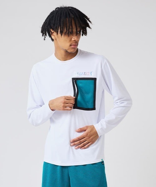 SPALDING:スポルディング】ロングスリーブTシャツポケット